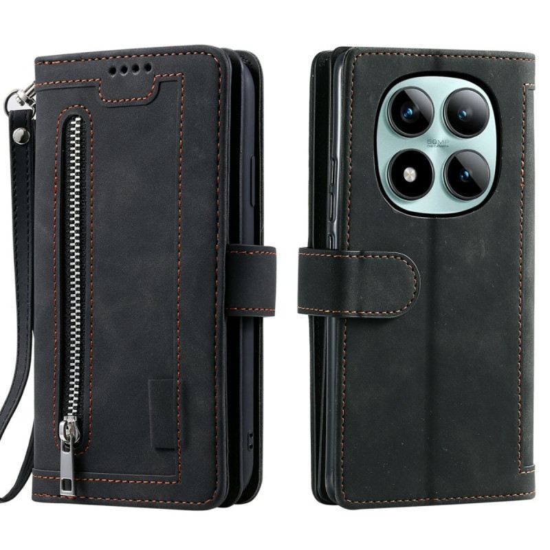 Kinyitható Bőrtok Xiaomi Redmi Note 15 Pro Plus 5g 9 Kártyás Rekeszes Pénztárca