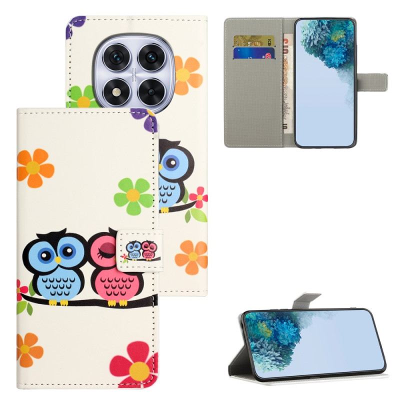 Kinyitható Bőrtok Xiaomi Redmi Note 15 Pro Plus 5g Bagolypár