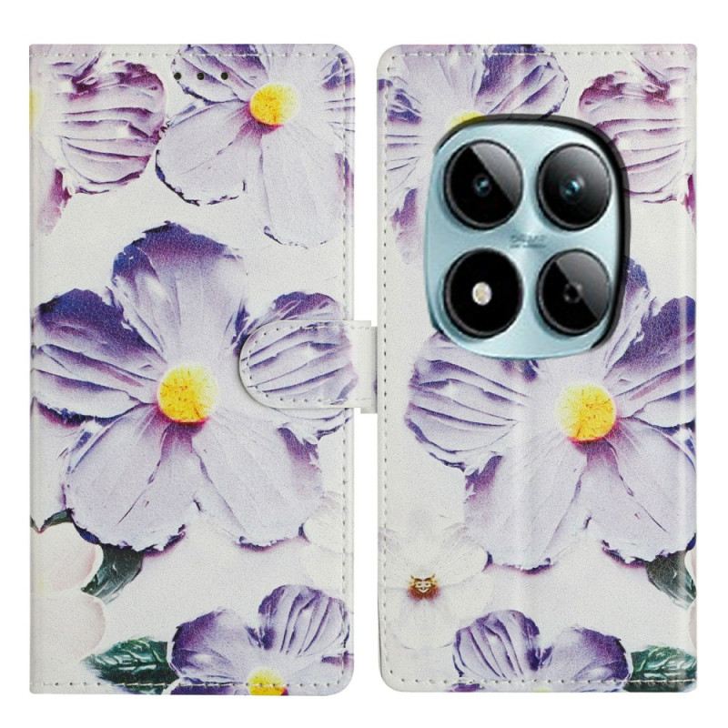Kinyitható Bőrtok Xiaomi Redmi Note 15 Pro Plus 5g Ibolyák