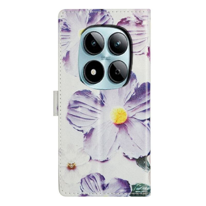 Kinyitható Bőrtok Xiaomi Redmi Note 15 Pro Plus 5g Ibolyák