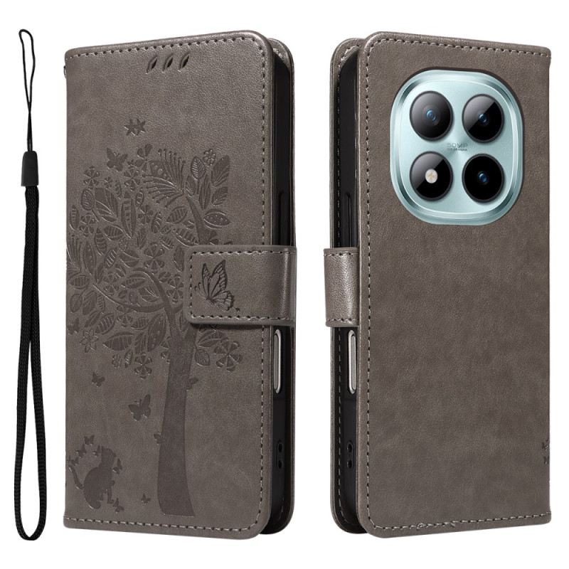 Kinyitható Tokok Xiaomi Redmi Note 15 Pro Plus 5g Macska És Fa