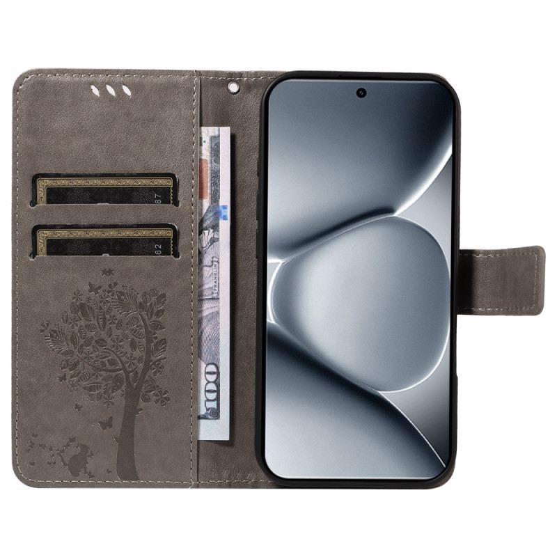 Kinyitható Tokok Xiaomi Redmi Note 15 Pro Plus 5g Macska És Fa