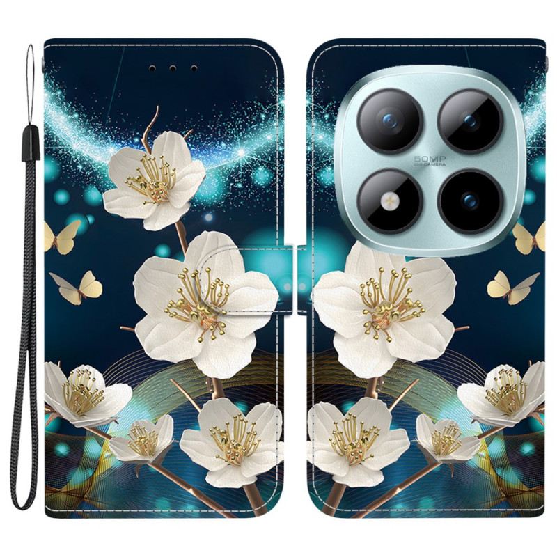 Kinyitható Tokok Xiaomi Redmi Note 15 Pro Plus 5g Magnóliák