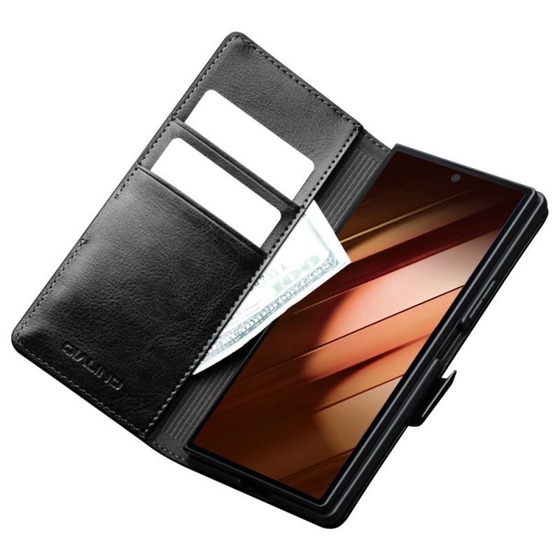 Bőrtok Samsung Galaxy Z Fold 7 Bőr Kártyatartó