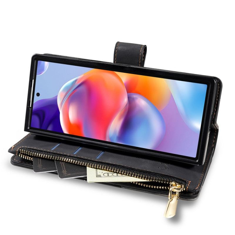 Kinyitható Bőrtok Samsung Galaxy Z Fold 7 Kétszínű Pénztárca