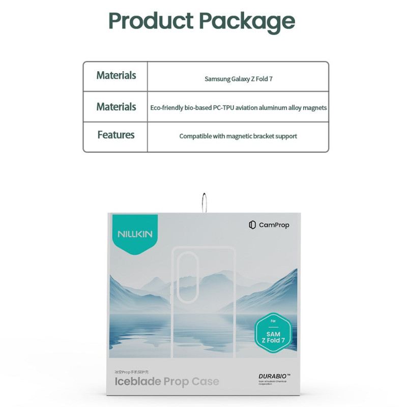 Mobiltelefon Tokok Samsung Galaxy Z Fold 7 Jégpenge Propeller Sorozat Tartóval És Objektívkerettel