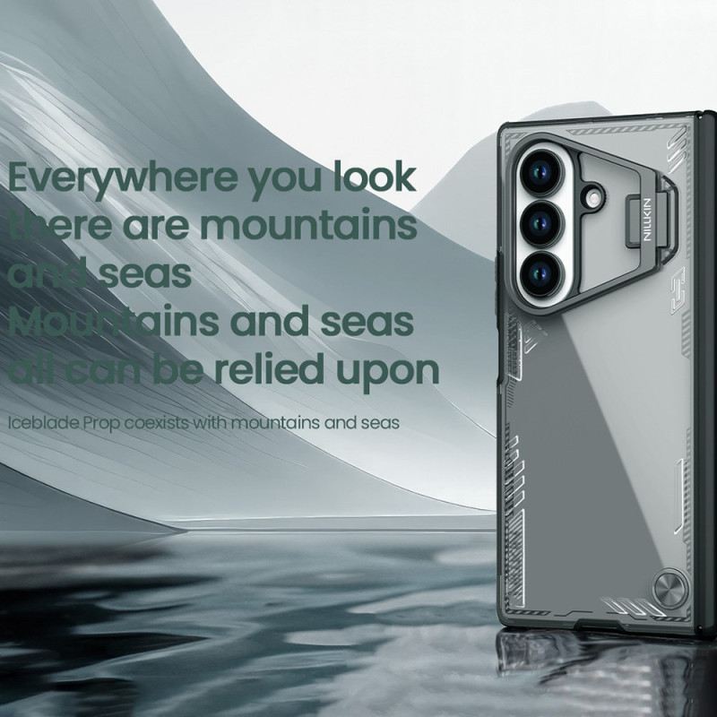 Mobiltelefon Tokok Samsung Galaxy Z Fold 7 Jégpenge Propeller Sorozat Tartóval És Objektívkerettel