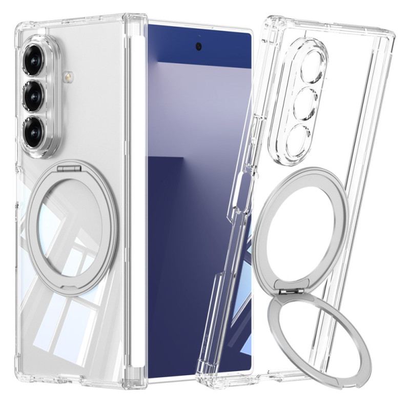 Tok Samsung Galaxy Z Fold 7 Áttetsző Mágneses Zsanér Állvánnyal