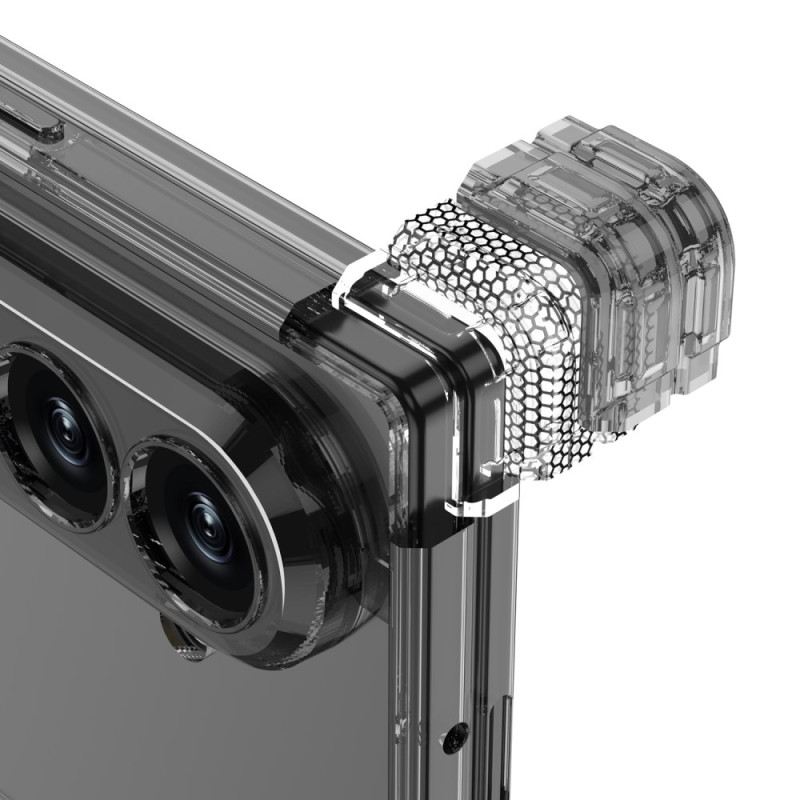 Tok Samsung Galaxy Z Fold 7 Áttetsző Mágneses Zsanér Állvánnyal