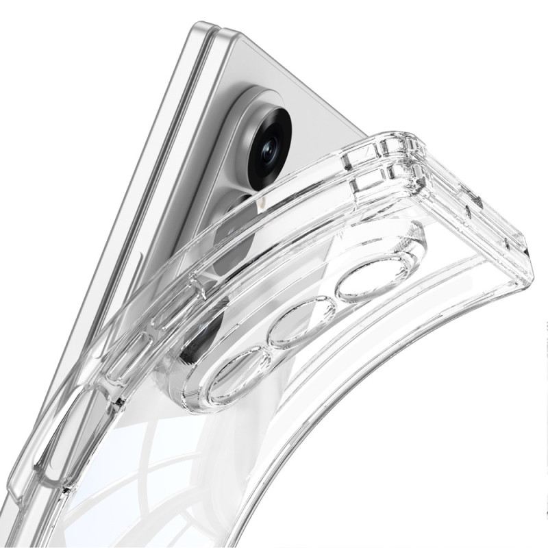 Tok Samsung Galaxy Z Fold 7 Áttetsző Mágneses Zsanér Állvánnyal