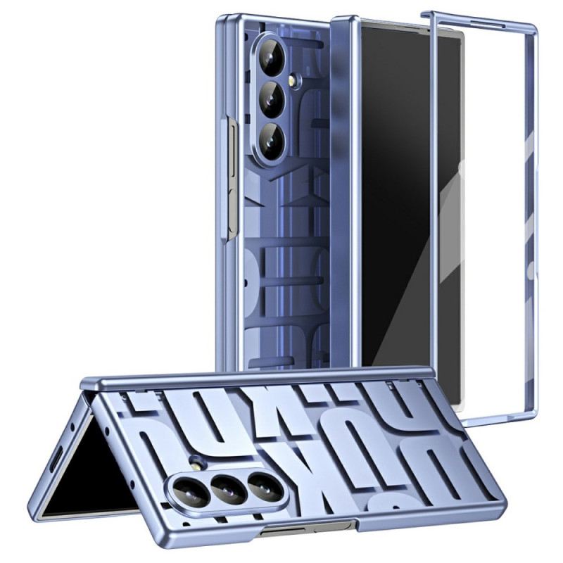 Tok Samsung Galaxy Z Fold 7 Betűs Dizájn Edzett Üveg Képernyővédővel