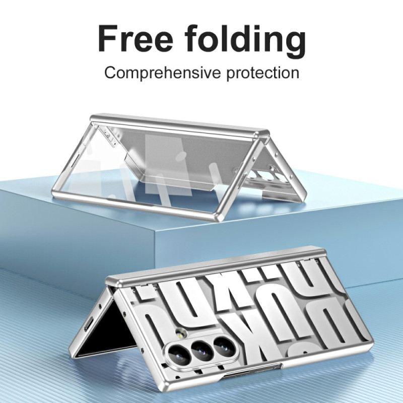 Tok Samsung Galaxy Z Fold 7 Betűs Dizájn Edzett Üveg Képernyővédővel