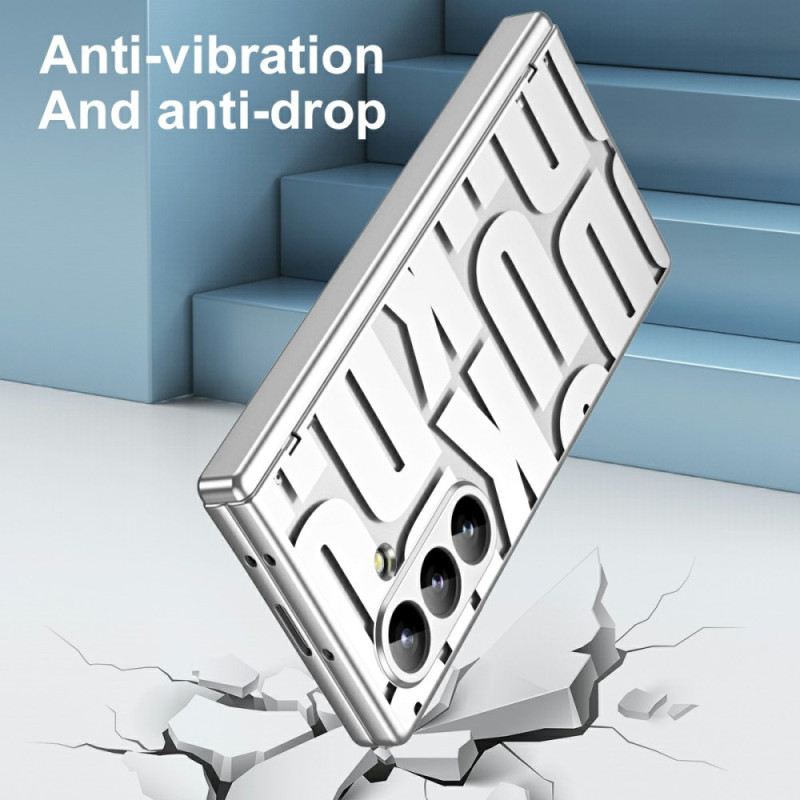 Tok Samsung Galaxy Z Fold 7 Betűs Dizájn Edzett Üveg Képernyővédővel