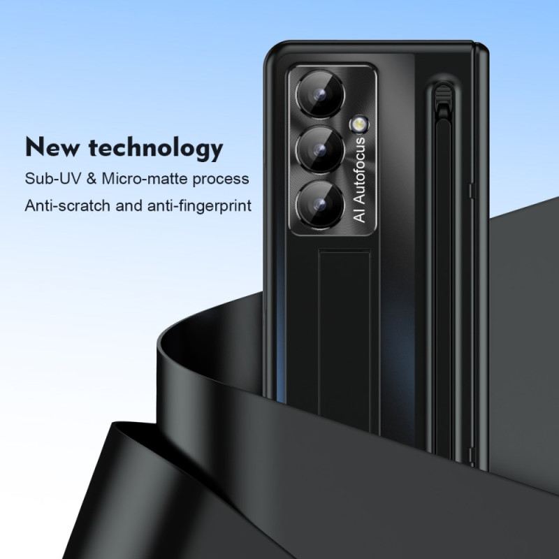 Tok Samsung Galaxy Z Fold 7 Fémhatású Állvány És Képernyővédő