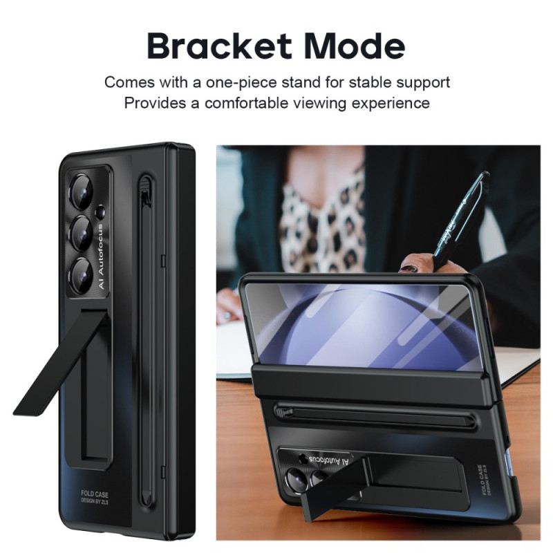 Tok Samsung Galaxy Z Fold 7 Fémhatású Állvány És Képernyővédő