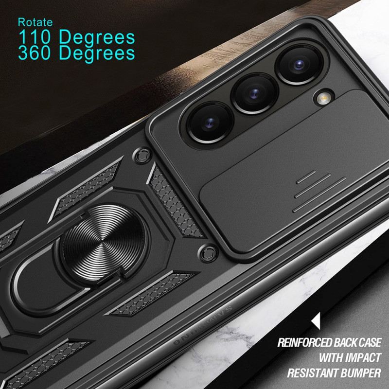 Tok Samsung Galaxy Z Fold 7 Gyűrűtartó És Csúszó Kameravédő