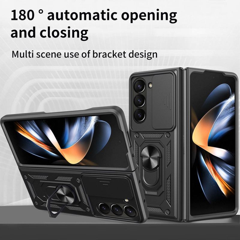 Tok Samsung Galaxy Z Fold 7 Gyűrűtartó És Csúszó Kameravédő