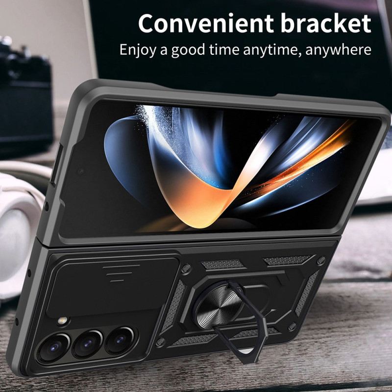 Tok Samsung Galaxy Z Fold 7 Gyűrűtartó És Csúszó Kameravédő