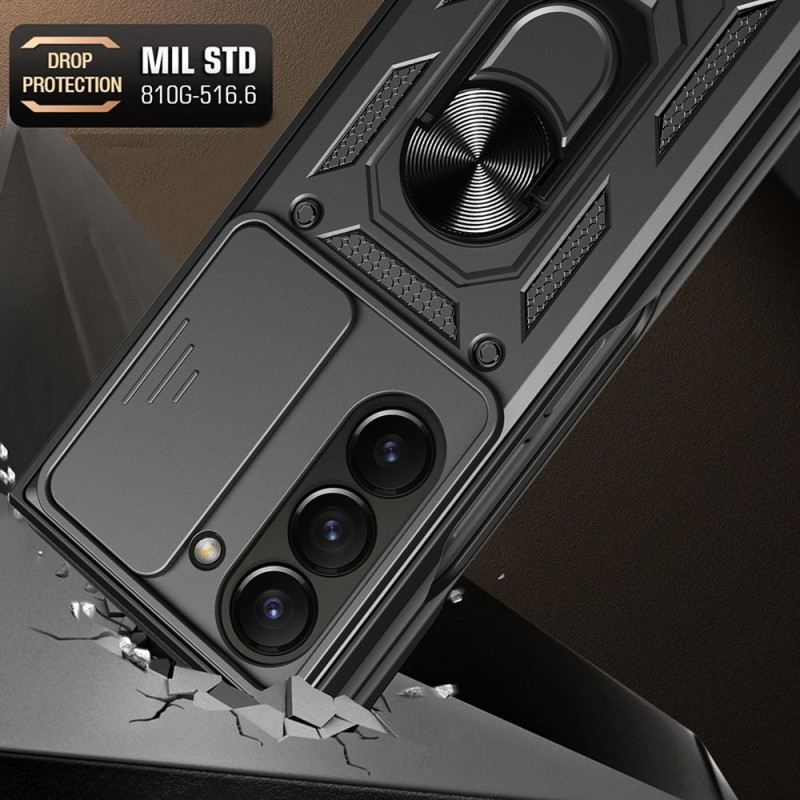 Tok Samsung Galaxy Z Fold 7 Gyűrűtartó És Csúszó Kameravédő