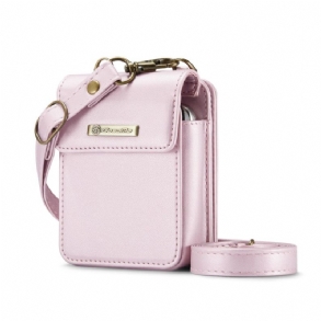 Bőrtok Samsung Galaxy Z Flip 7 Fe Rfid Pénztárca Vállpánttal