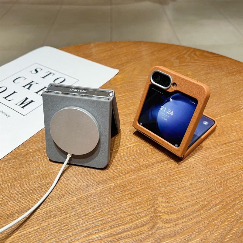 Mobiltelefon Tokok Samsung Galaxy Z Flip 7 Fe Bőr Textúra