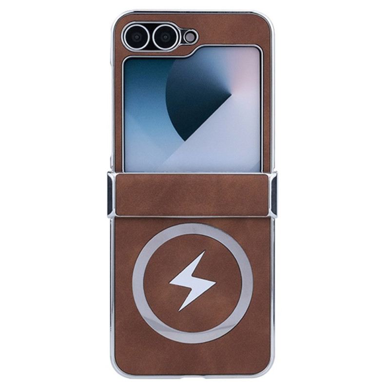 Mobiltelefon Tokok Samsung Galaxy Z Flip 7 Fe Magsafe-kompatibilis Bőrhatású