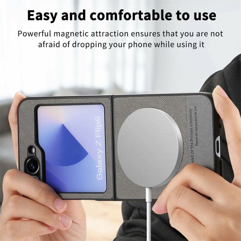 Mobiltelefon Tokok Samsung Galaxy Z Flip 7 Fe Magsafe Kompatibilis Farmer Textúra