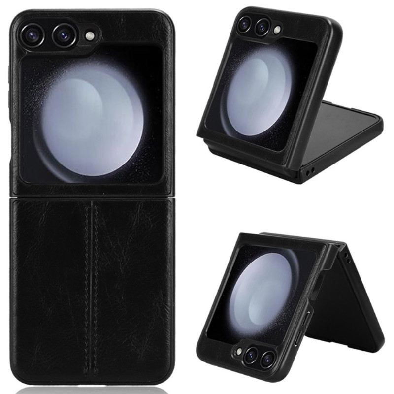 Mobiltelefon Tokok Samsung Galaxy Z Flip 7 Fe Műbőr Varrás