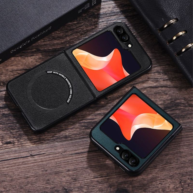 Telefontok Samsung Galaxy Z Flip 7 Fe Bőrhatású Magsafe Kompatibilis