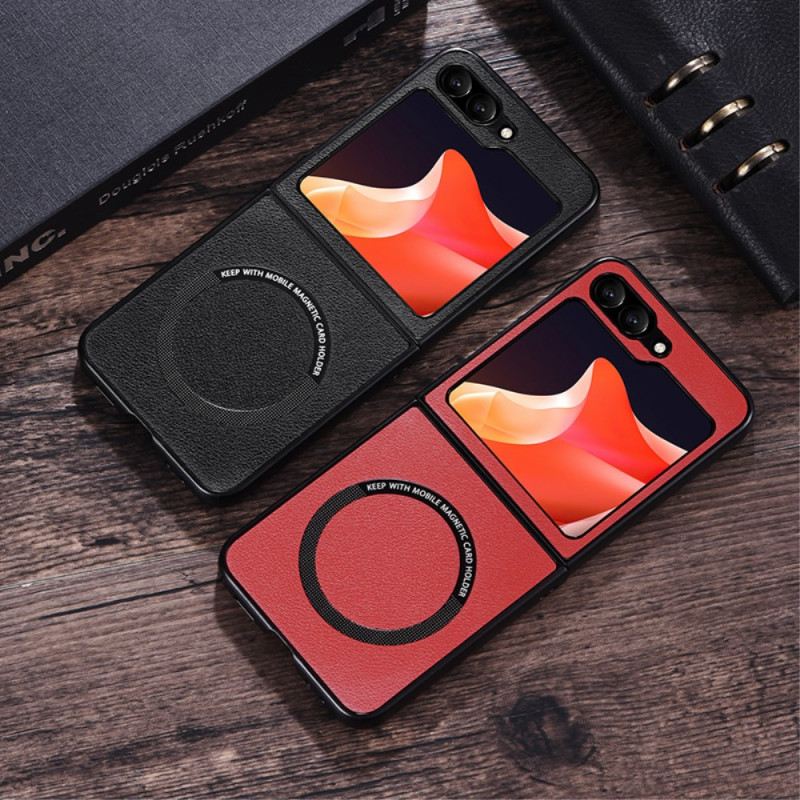 Telefontok Samsung Galaxy Z Flip 7 Fe Bőrhatású Magsafe Kompatibilis