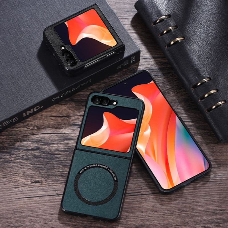 Telefontok Samsung Galaxy Z Flip 7 Fe Bőrhatású Magsafe Kompatibilis