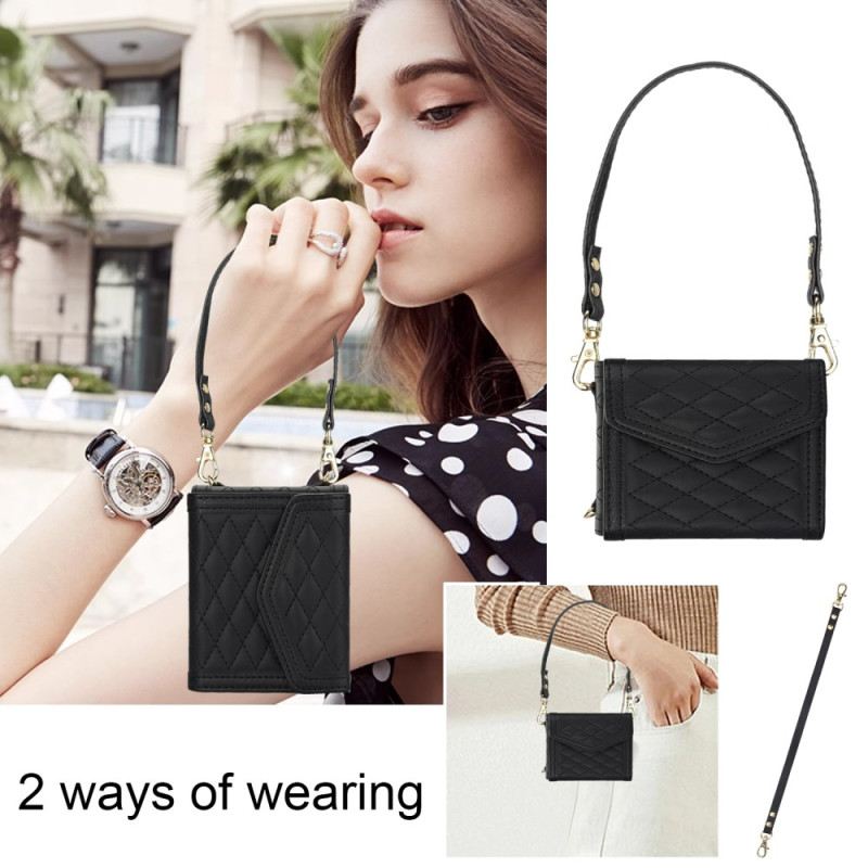 Telefontok Samsung Galaxy Z Flip 7 Fe Kártyatartó Vállpánt És Nyakpánt