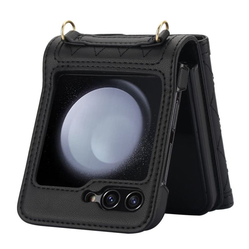 Telefontok Samsung Galaxy Z Flip 7 Fe Kártyatartó Vállpánt És Nyakpánt