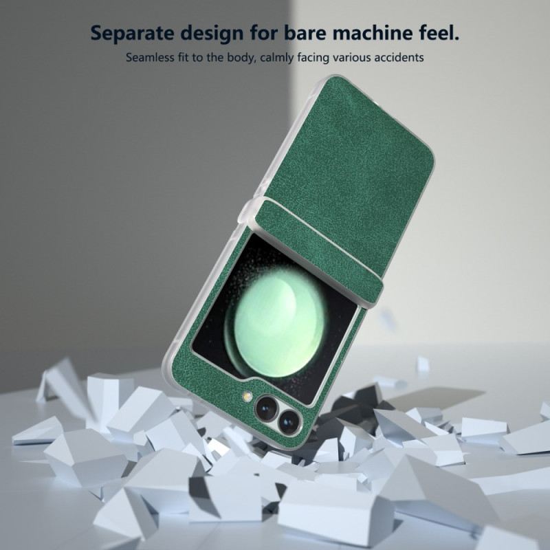 Telefontok Samsung Galaxy Z Flip 7 Fe Matt Bőrhatású