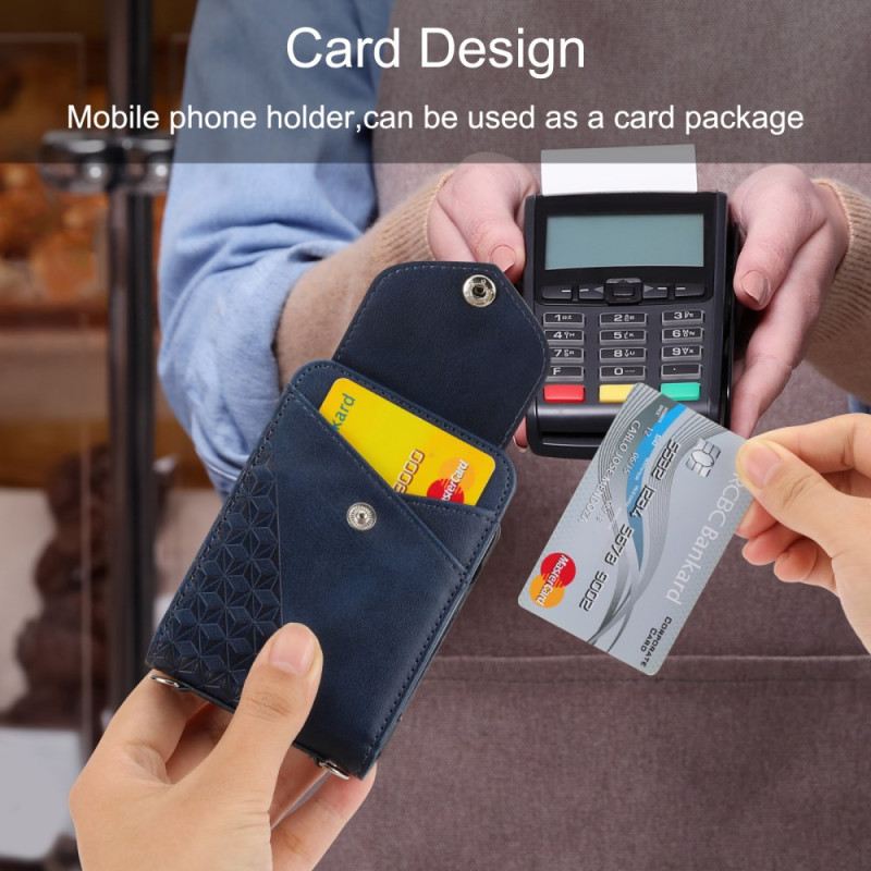 Telefontok Samsung Galaxy Z Flip 7 Fe Műbőr Fríz Vállpánttal