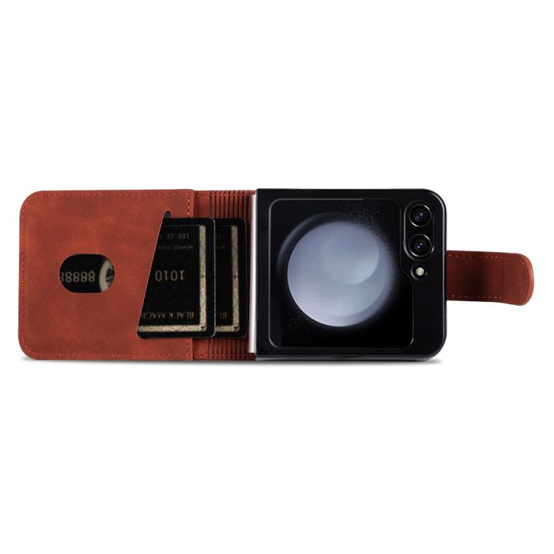 Tok Samsung Galaxy Z Flip 7 Fe Azns Műbőr Kártyatartó