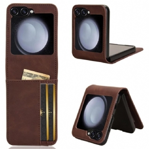 Tok Samsung Galaxy Z Flip 7 Fe Bőr Stílusú Kártyatartó