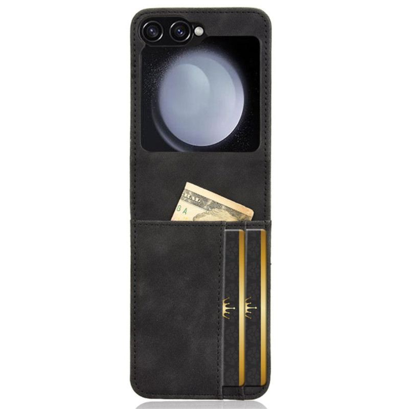 Tok Samsung Galaxy Z Flip 7 Fe Bőr Stílusú Kártyatartó