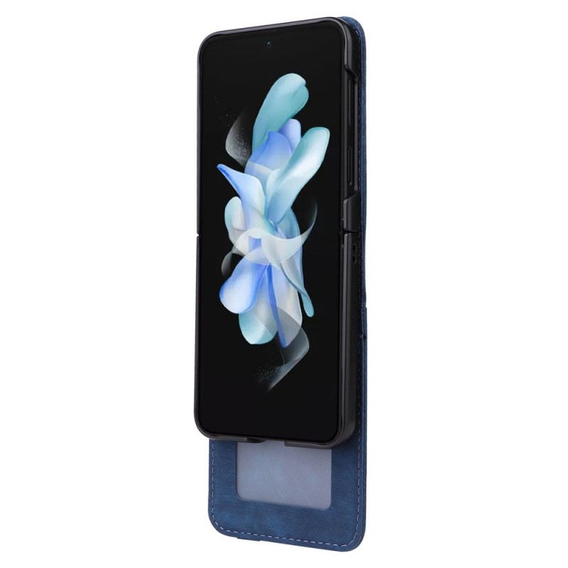 Tok Samsung Galaxy Z Flip 7 Fe Bőrhatású Kártya Tartó