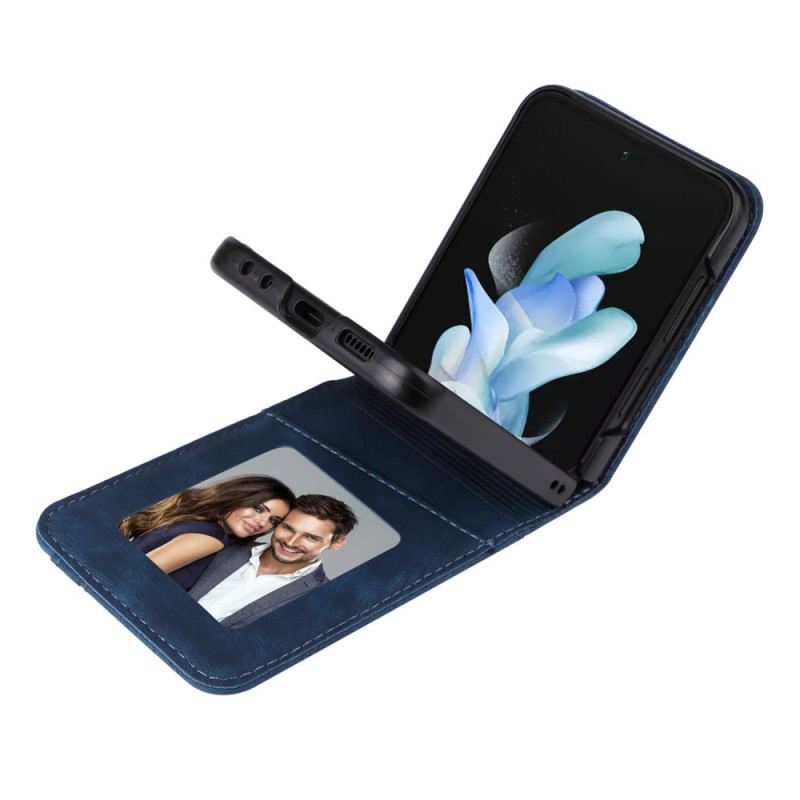 Tok Samsung Galaxy Z Flip 7 Fe Bőrhatású Kártya Tartó