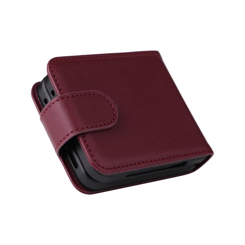 Tok Samsung Galaxy Z Flip 7 Fe Bőrhatású Kártyatartó