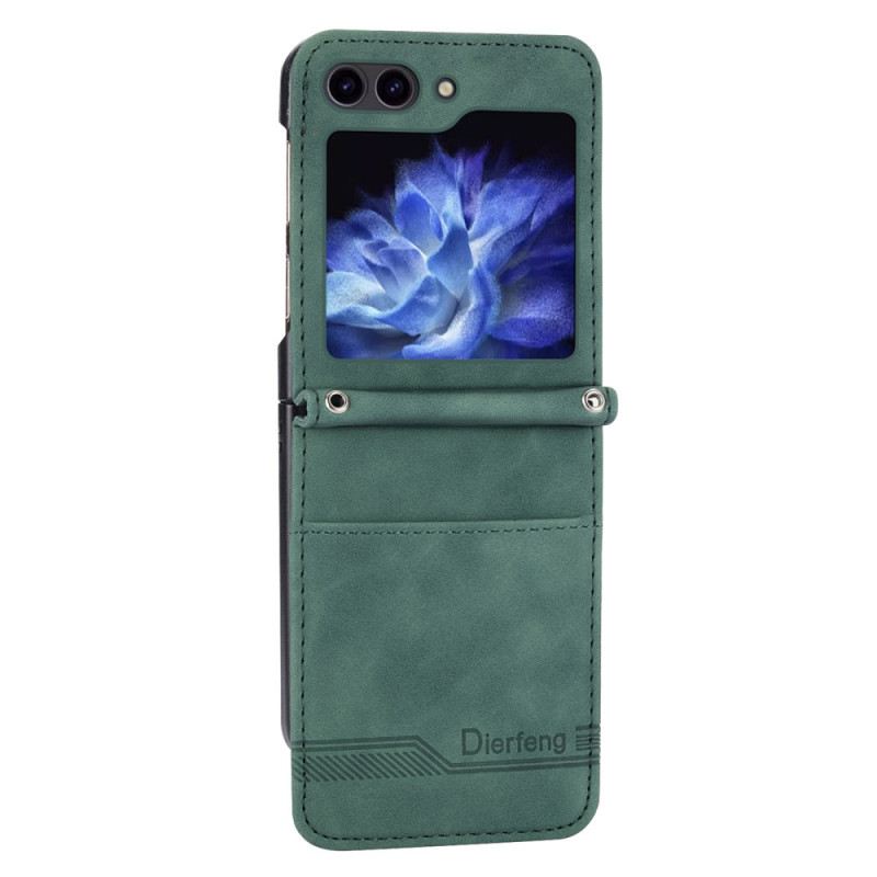 Tok Samsung Galaxy Z Flip 7 Fe Dierfeng Kártyatartó