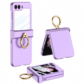 Tok Samsung Galaxy Z Flip 7 Fe Gyűrűtartó És Gkk Edzett Üveg Képernyővédő Fólia