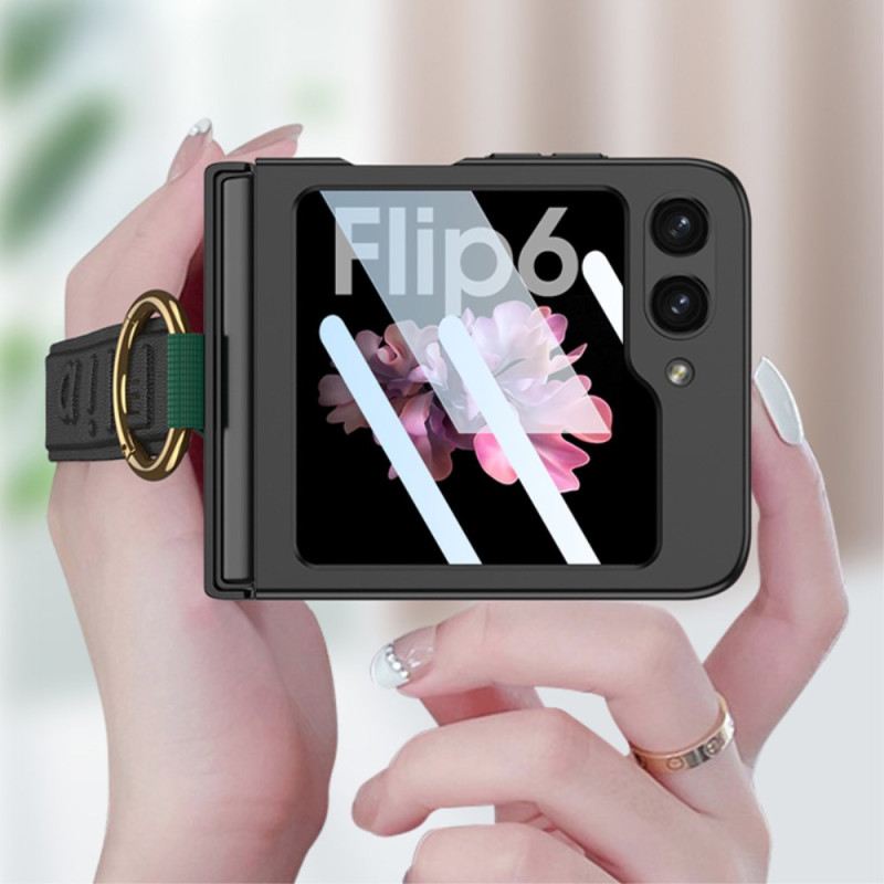 Tok Samsung Galaxy Z Flip 7 Fe Gyűrűtartó És Gkk Szíj