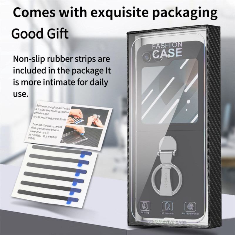 Tok Samsung Galaxy Z Flip 7 Fe Gyűrűtartó És Hátlapi Képernyővédő