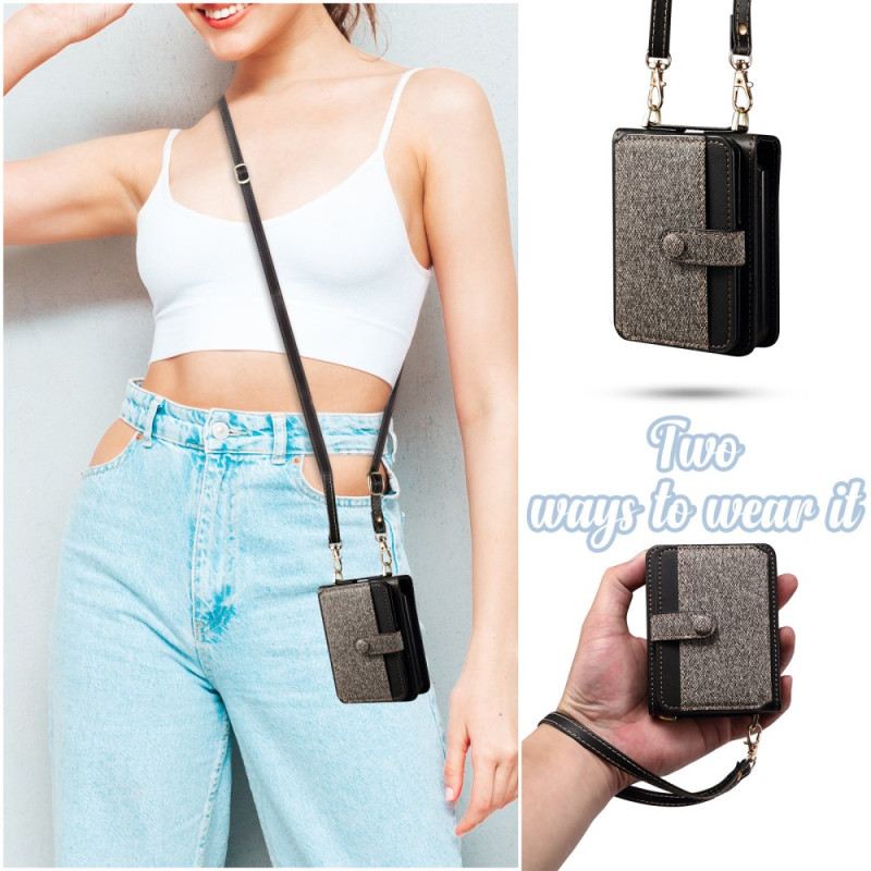 Tok Samsung Galaxy Z Flip 7 Fe Kártyatartó És Nyakpánt