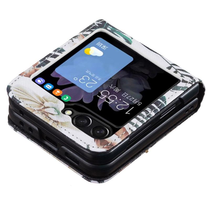 Tok Samsung Galaxy Z Flip 7 Fe Levél És Virágok