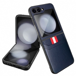 Tok Samsung Galaxy Z Flip 7 Fe Licsi Textúra Kártyatartó