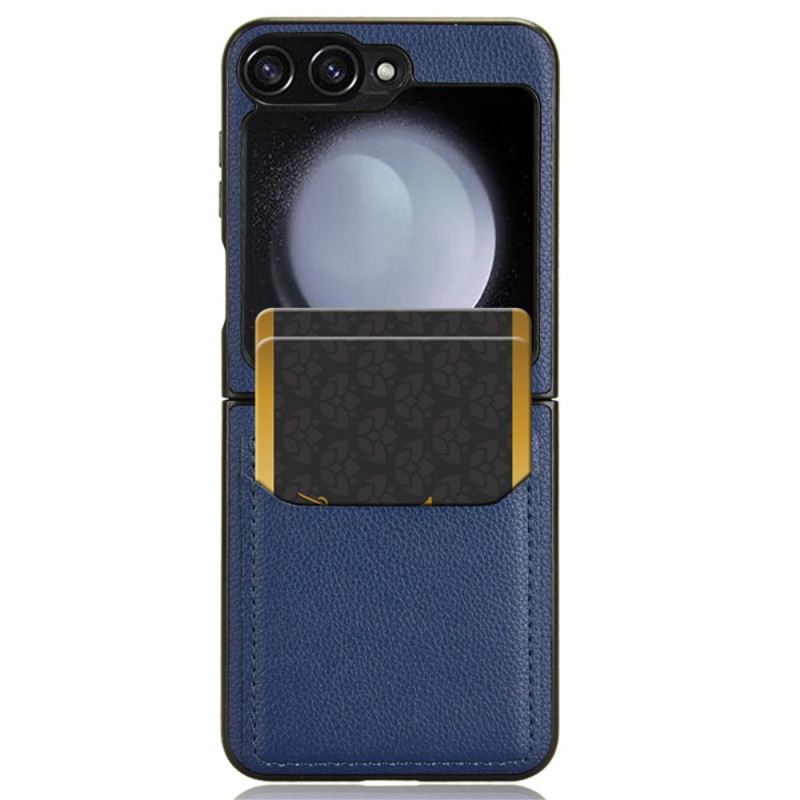 Tok Samsung Galaxy Z Flip 7 Fe Licsi Textúra Kártyatartó