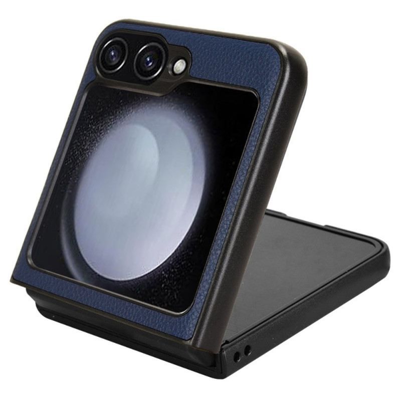 Tok Samsung Galaxy Z Flip 7 Fe Licsi Textúra Kártyatartó